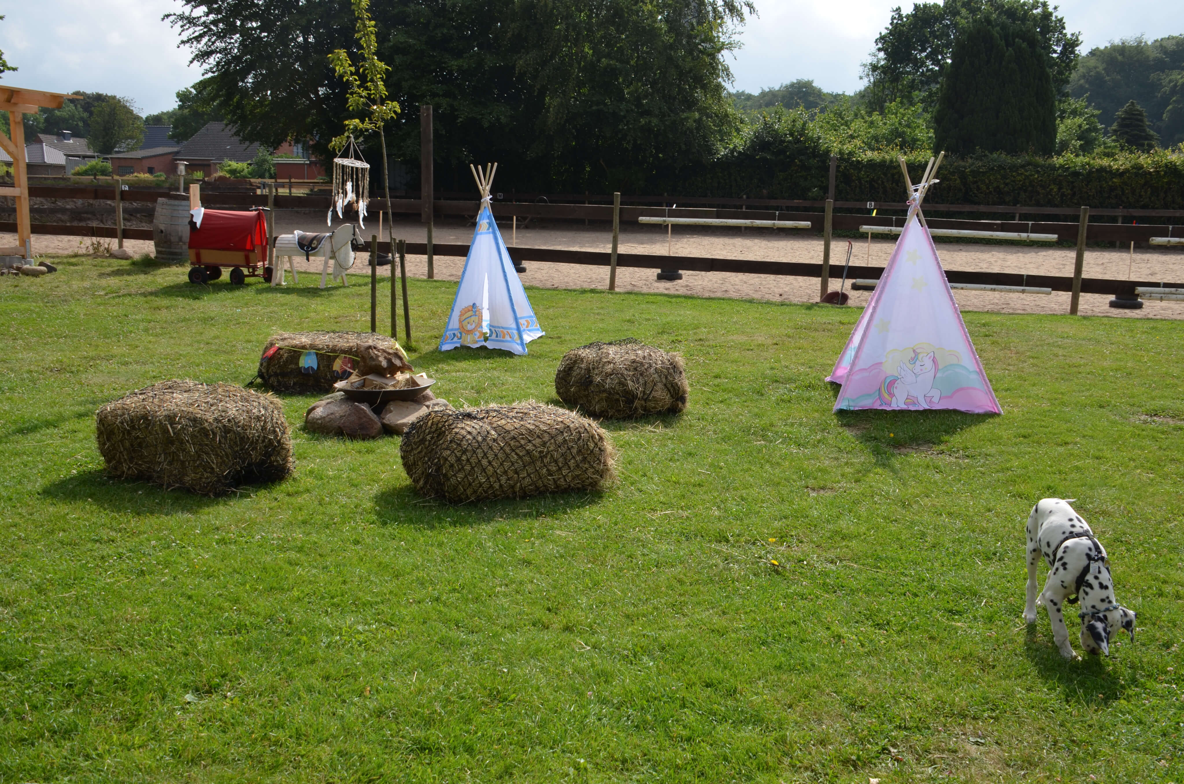 Projekt Impressionen: Heuballen Aufbauten