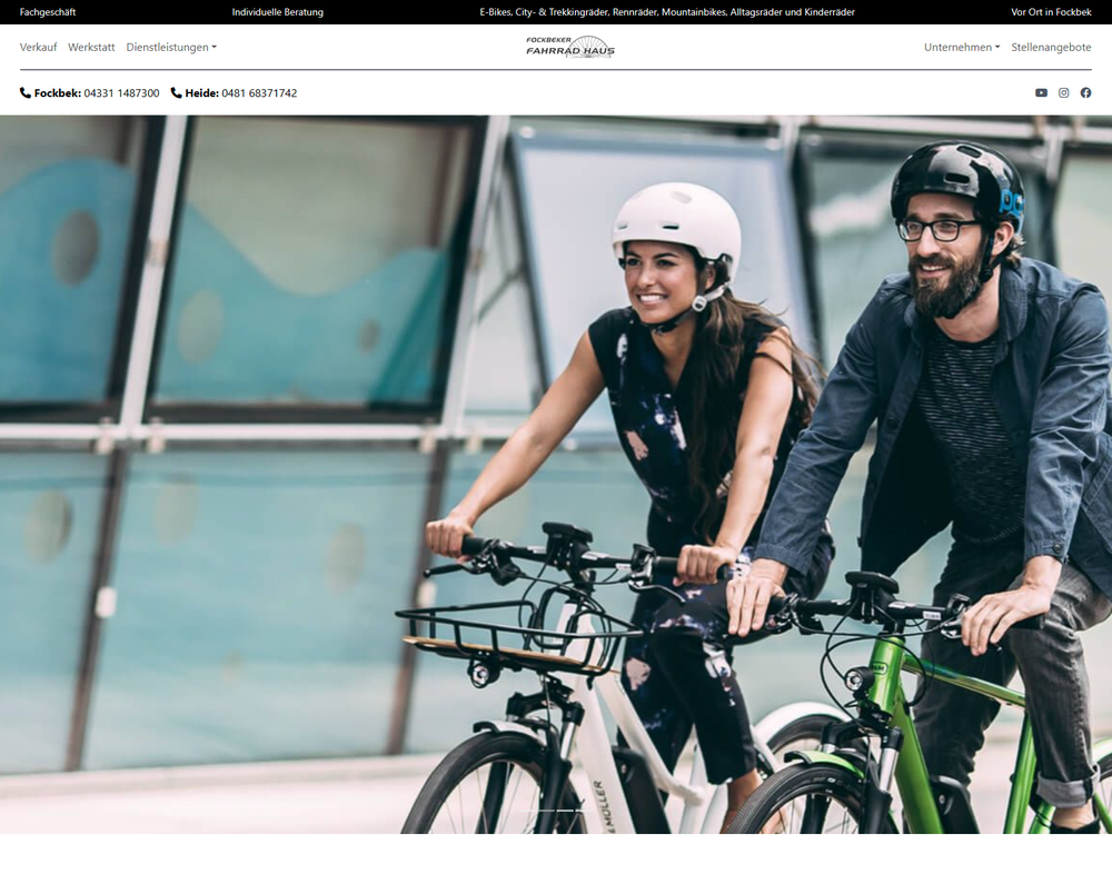 Startseite von fockbeker-fahrradhaus.de