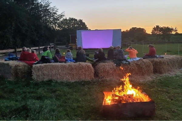 Ponyfreilichtkino auf der Koppel